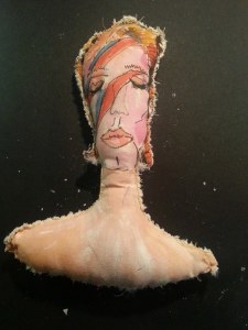 Ziggy Stardust Textile & Watercolour
